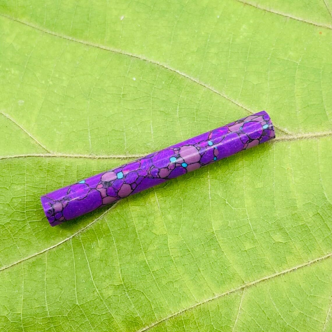 Tribal Body Jewelry, Purple Turquoise Crystal, 14g-1/2", Custom Sizes Available