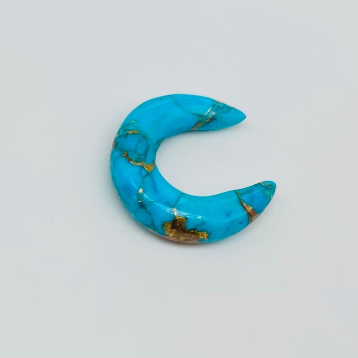 Natural American Blue Copper Turquoise Handmade Septum Pincher Naga Body Piercing Jewelry Gauges Size 8g (3mm) to 1/2" (12mm) Customized Size & Wholesale Also Available
