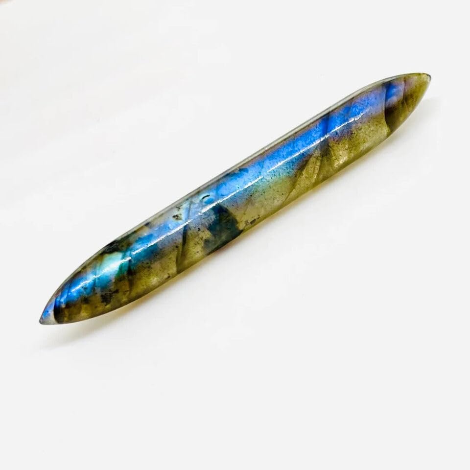 Genuine Multi Fire Labradorite Crystal Handcrafted Septum Spike Tusk Pincher Ear Nose Piercing Naga Body Jewelry Size 12g (2mm) to 1/2" (12mm) & Customized Wholesale Available