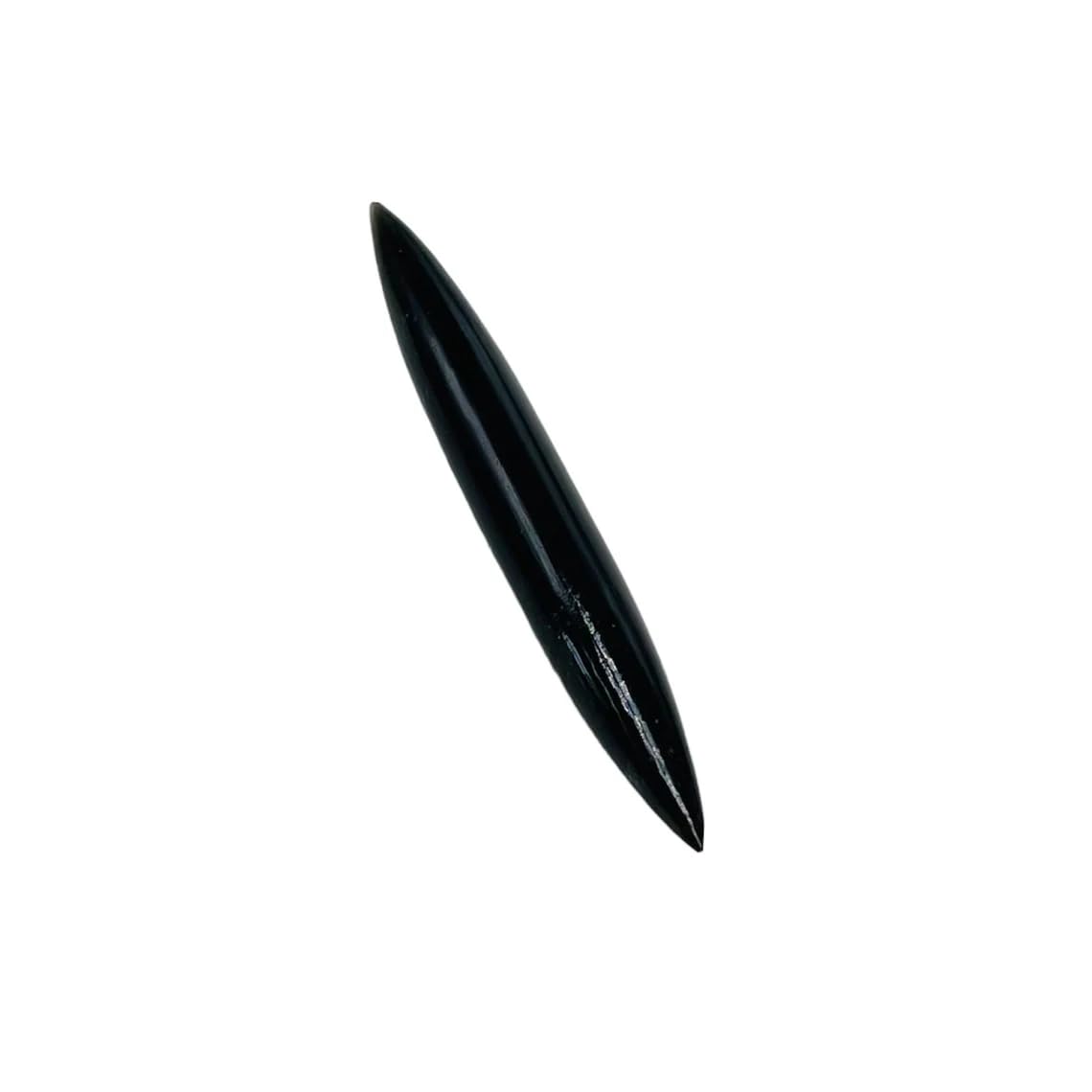 Black Obsidian Crystal Septum Spike Gauges, 14g to 1/2 inch, Custom Sizing Available