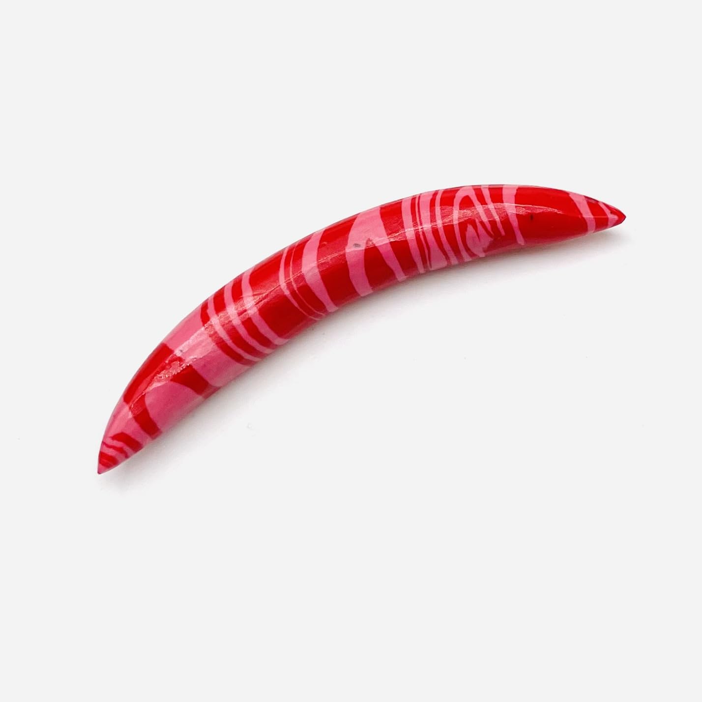 Red Malachite Crystal Naga Body Jewelry Nipple Ring Nose Piercing Curved Septum Tusk Pincher Gauges 14g (1.6mm) to 1/2" (12mm) Customized Size & Wholesale Also Available