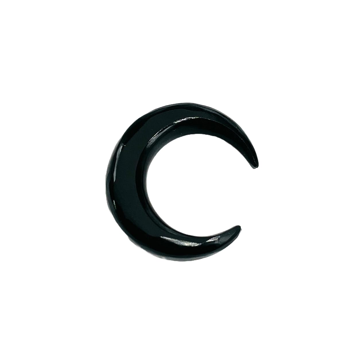 Natural Black Onyx Gemstone Handmade Naga Body Piercing Tribal Septum Horseshoe Pincher Gauges, 2mm (12g) to 12mm (1/2")