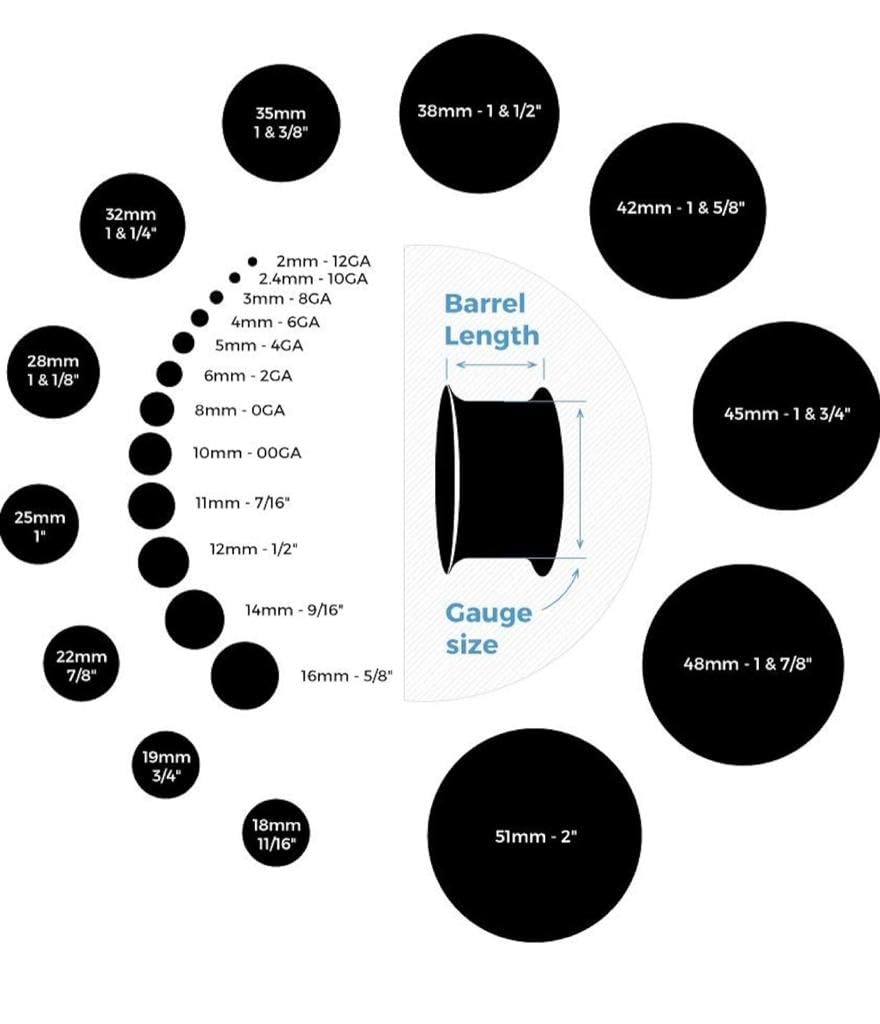 Labradorite Double Flare Earring Plug, Hexagon, Size 8g (3mm) to 2-1/8” (54mm), Natural Multi Flashy Labradorite Stone Earring Body Jewelry for Men and Women