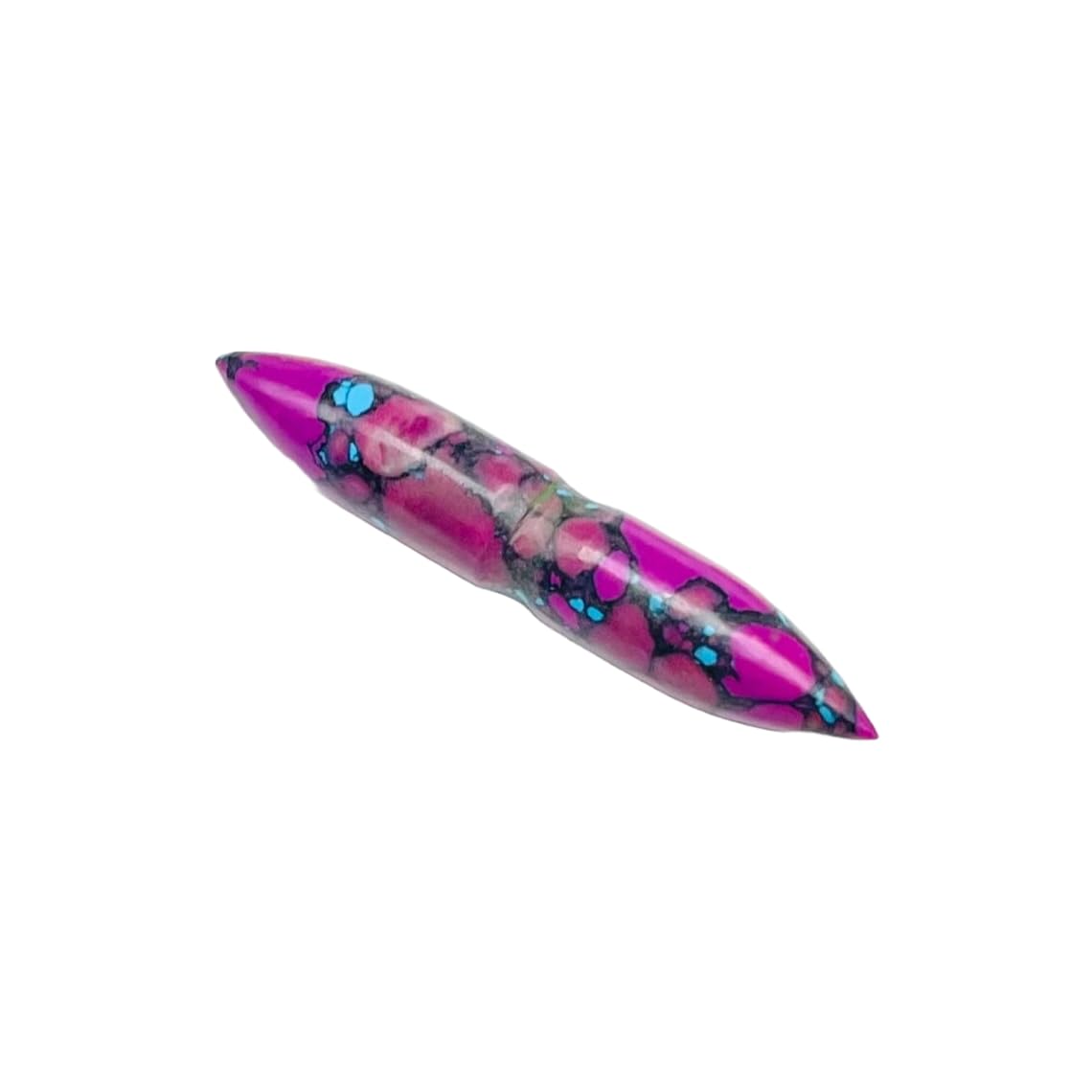 Purple Turquoise Crystal Tribal Septum Nose Piercing, 12g-1/2in, Custom Sizing Available