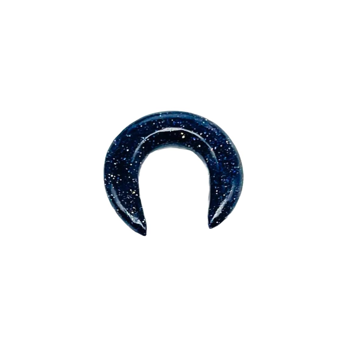 Blue Sunstone Crystal Handmade Tribal Septum Pincher & Straight Tusk Spike Naga Body Piercing Jewelry Gauges, 12g (2mm) to 1/2 inch (12mm), Customized Size