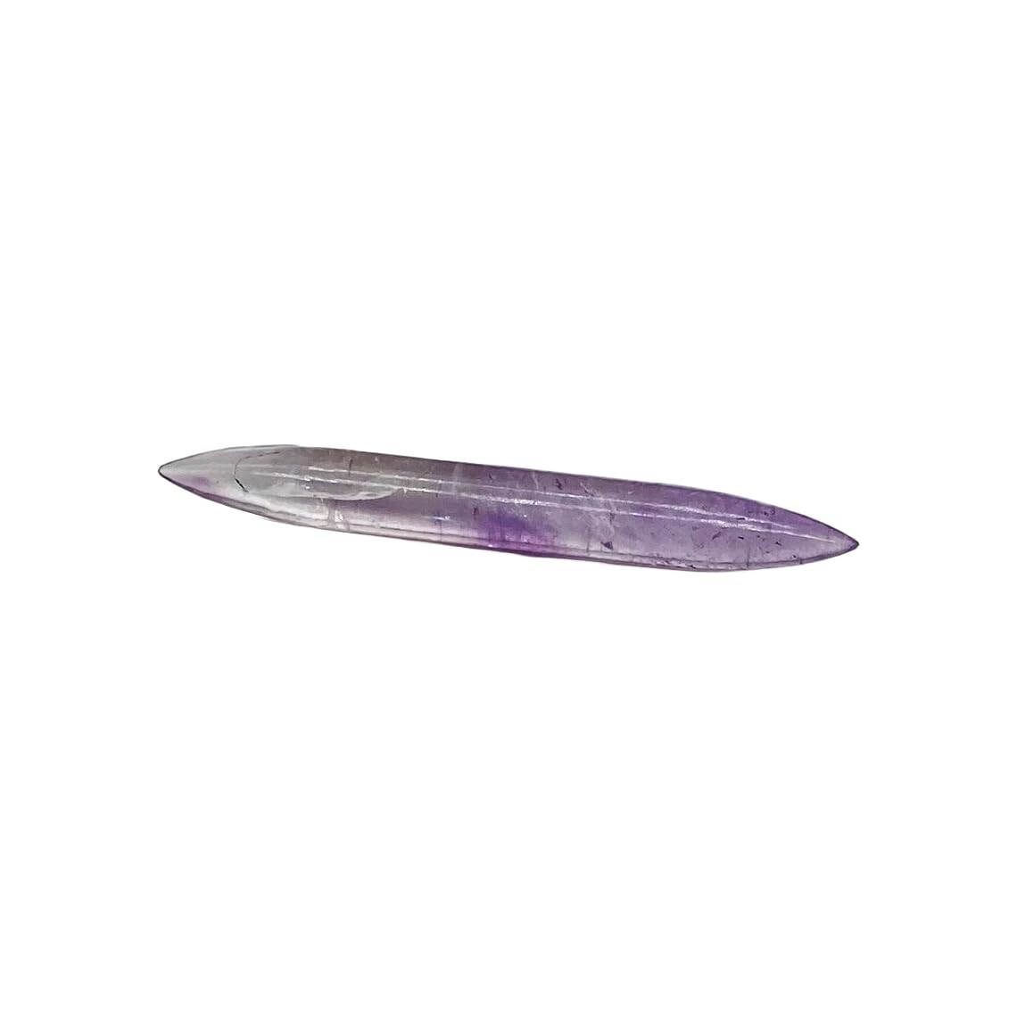 Natural Amethyst Tribal Septum Spike – Hand-Carved Crystal Tusk for Piercing – Long Tapered Gemstone Spike for Nose, Ear, or Cartilage – Boho Spiritual Body Jewelry