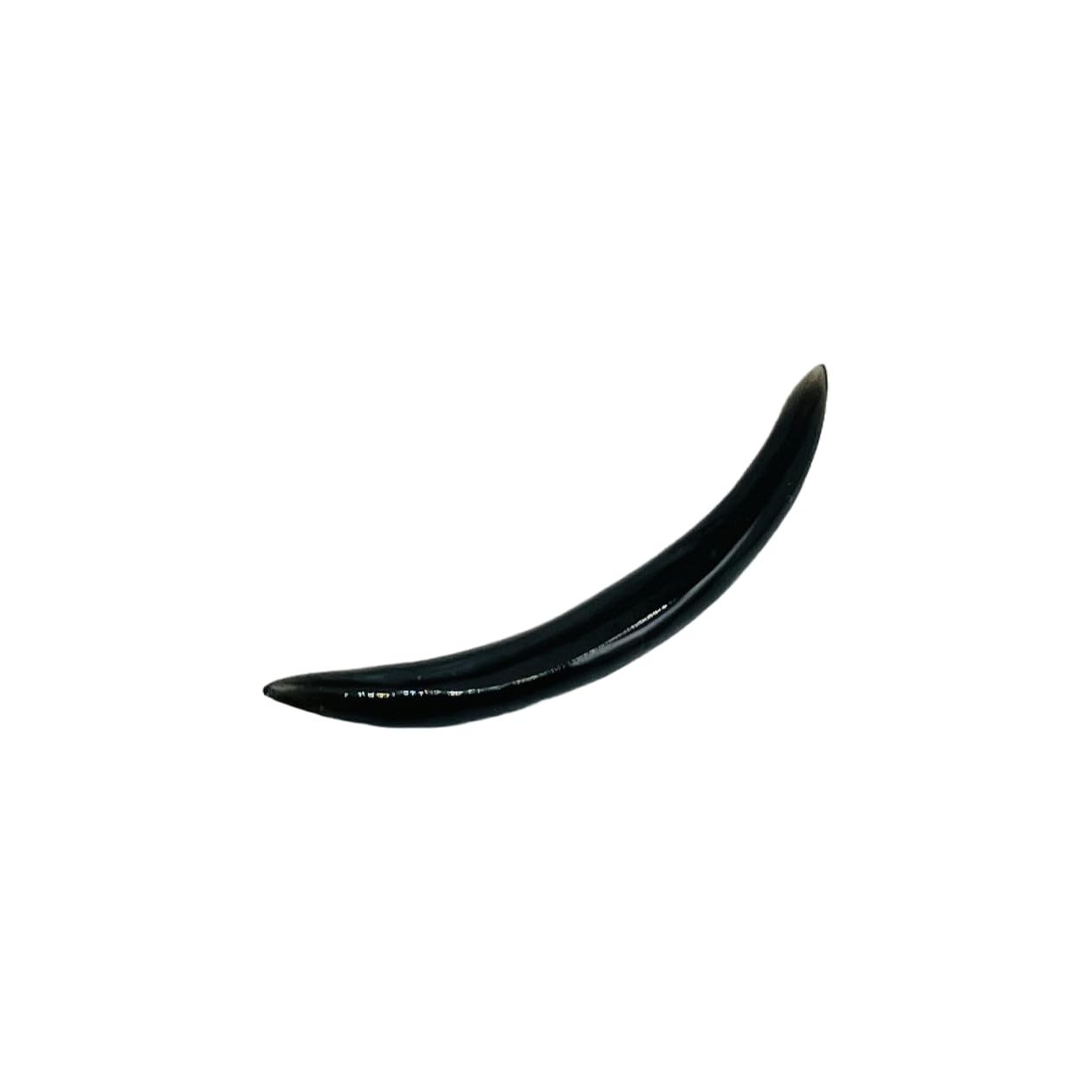 Natural Black Onyx Gemstone Handmade Naga Body Piercing Tribal Septum, Curved Spike Tusk Gauges, 2mm (12g) to 12mm (1/2 inch)
