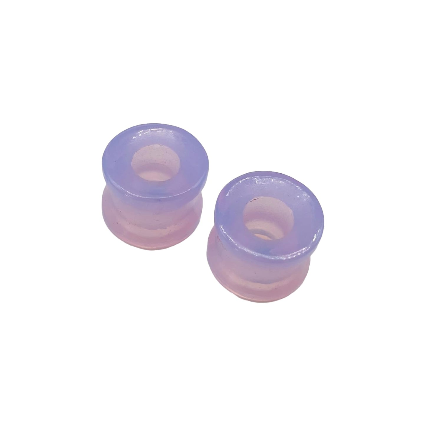 Czech Lavender Chalcedony Stone Naga Body Piercing Gauges Plugs Tunnels 6g (4mm) to 40mm Customized Size & Wholesale Also Available