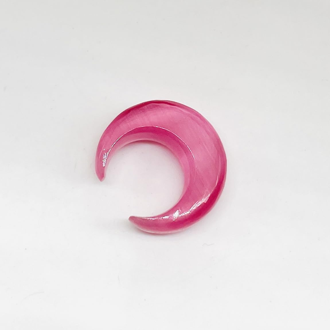 Piercings pour septum Uni Craft Naga, tailles : 12 g (2 mm) à 0 000 g (12 mm). Tailles personnalisées et vente en gros également disponibles. Piercings d'oreilles (rose).