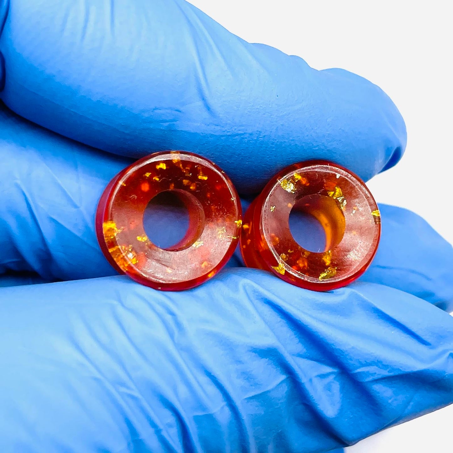 Piercing corporel en pierre d'ambre fait main Uni Craft Naga, calibres de 6 g (4 mm) à 40 mm, tailles personnalisées disponibles en gros