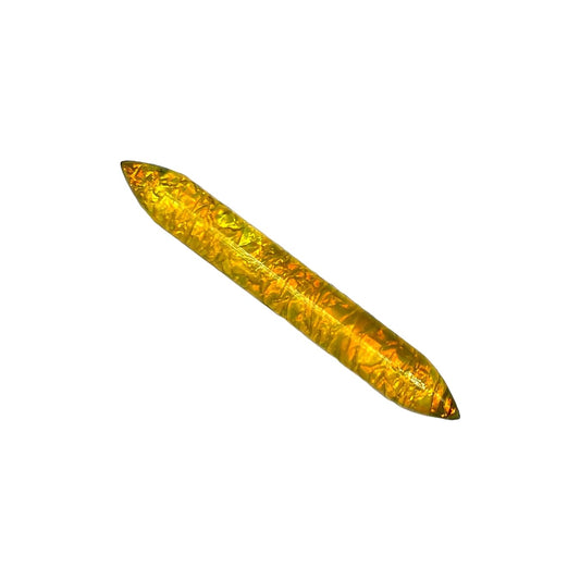 Yellow Opal Glitter Glass Tribal Septum Stone Piercing, 12g-1/2in
