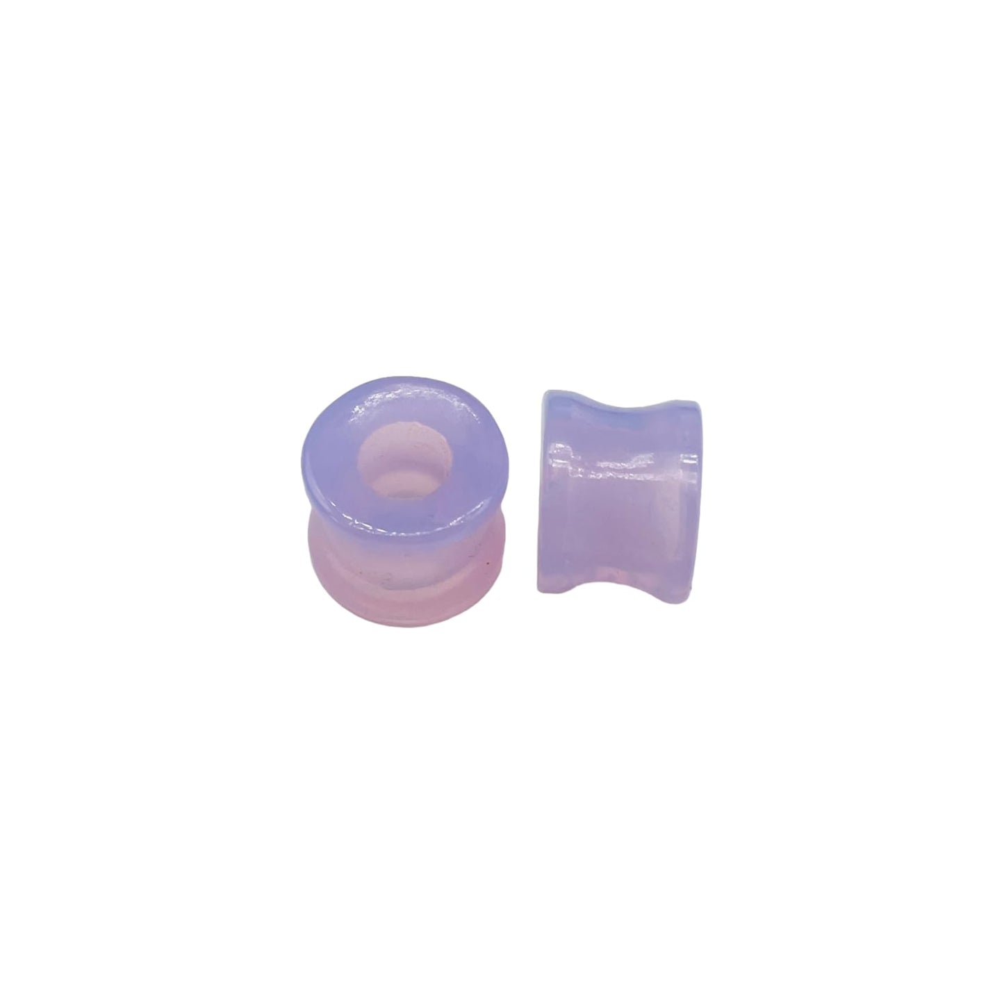Czech Lavender Chalcedony Stone Naga Body Piercing Gauges Plugs Tunnels 6g (4mm) to 40mm Customized Size & Wholesale Also Available