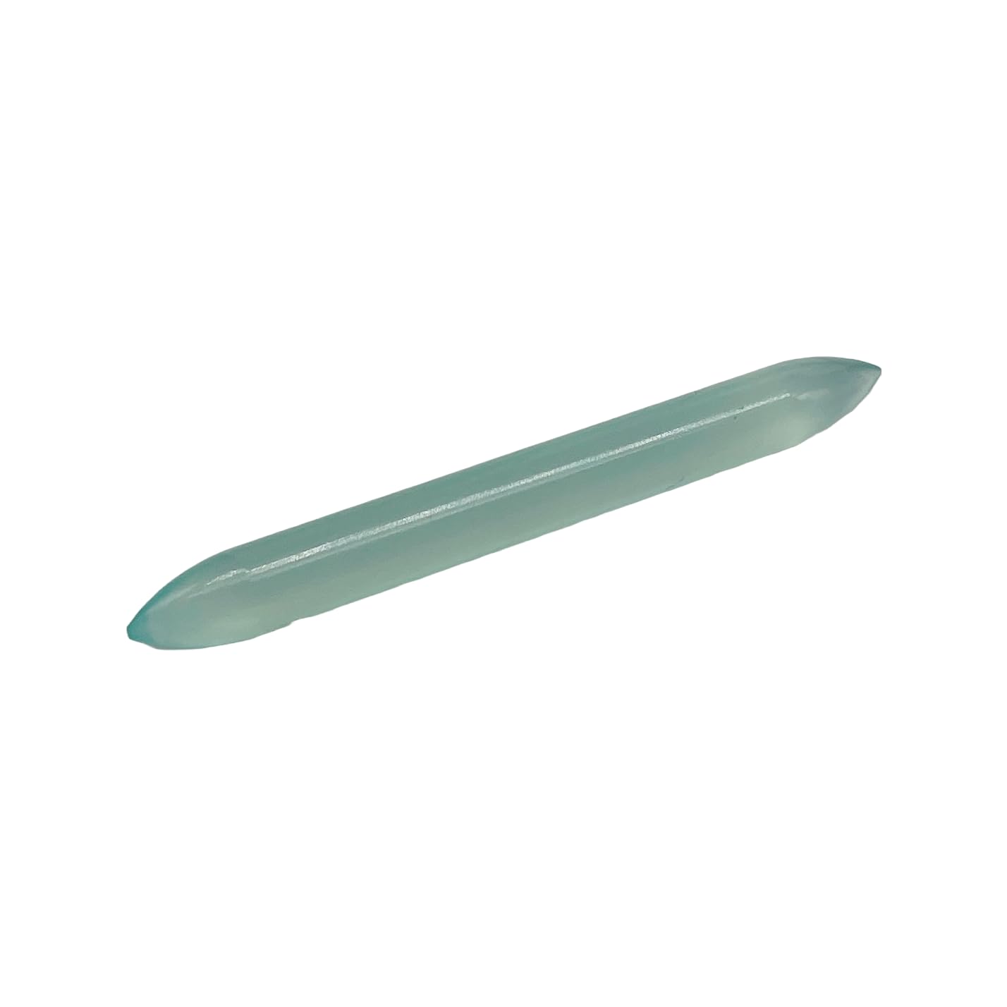 Handmade Aqua Chalcedony Gemstone Septum Spike Tusk Gauges, 1.6mm (14g) to 12mm (1/2"), Customized Sizes