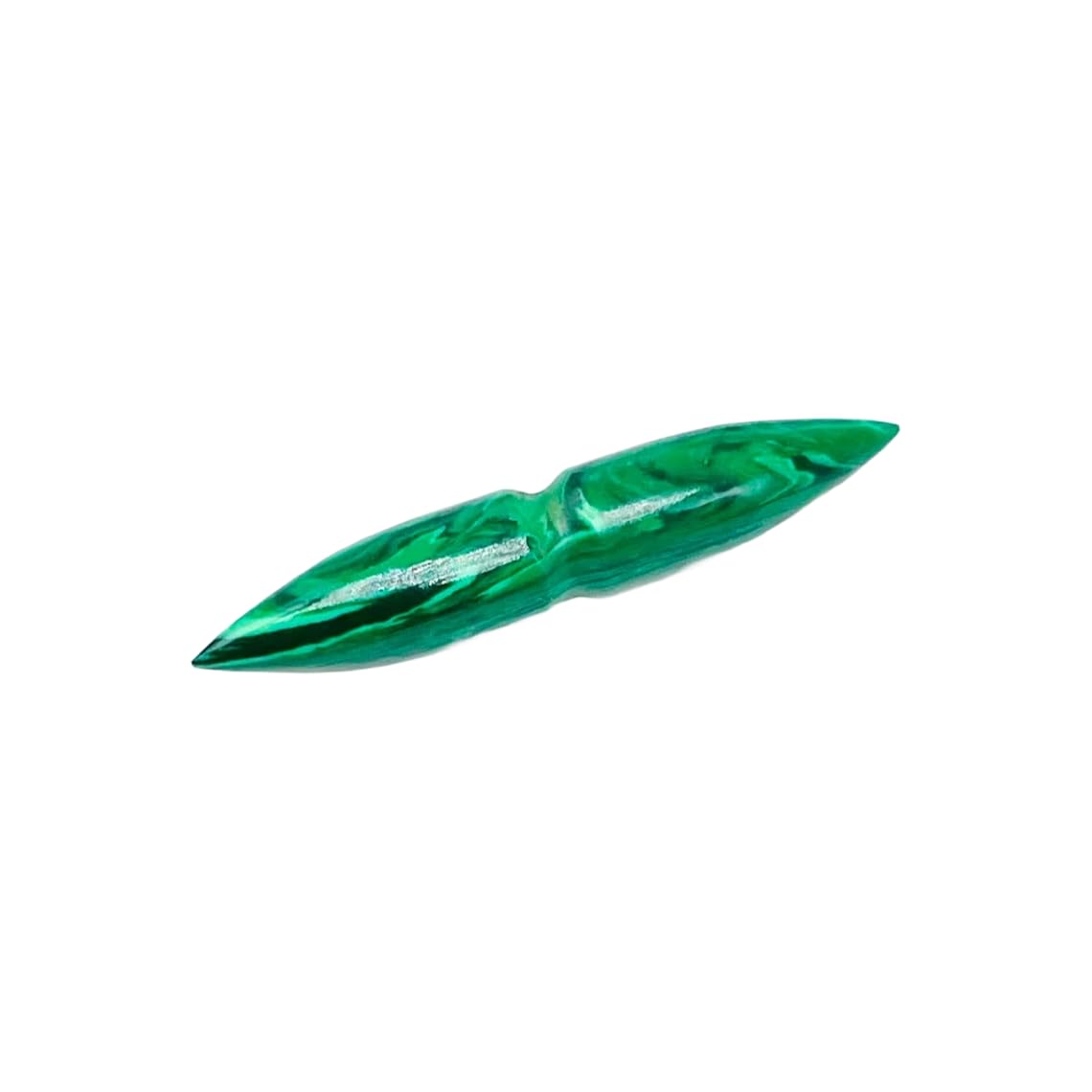 Green Malachite Crystal Handmade Naga Body Piercing Jewelry, Septum Tusk, 12g (2mm) to 1/2 inch (12mm)