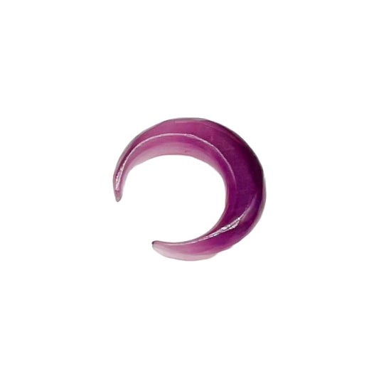 Purple Cat's Eye Stone Hand Crafted Nose Piercing Naga Body Jewelry Septum Pincher Gauges Size 12g (2mm) to 0000g (12mm) Customized Size & Wholesale Also Available