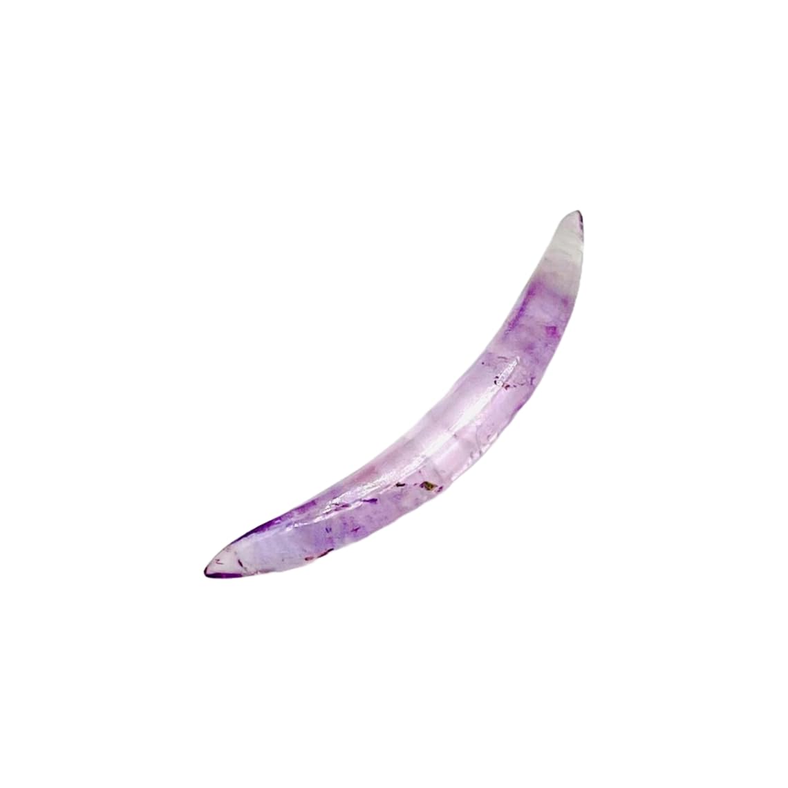 Natural Amethyst Tribal Septum Tusk – Hand-Carved Curved Spike – Crystal Piercing Jewelry for Nose, Ear, or Cartilage – Boho Spiritual Body Jewelry