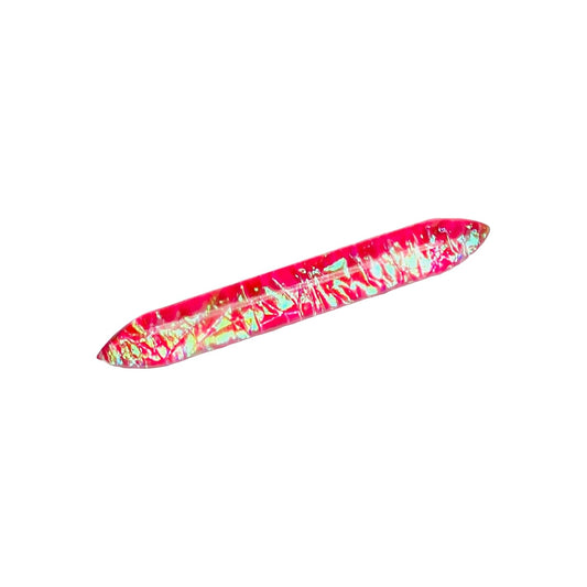 Naga Body Jewelry Piece of Pink Opal Glitter Stone Handmade Nose Piercing Septum Tusk Spike Gauges Size 12g (2mm) to 1/2" (12mm) Customized Size & Wholesale Also Available