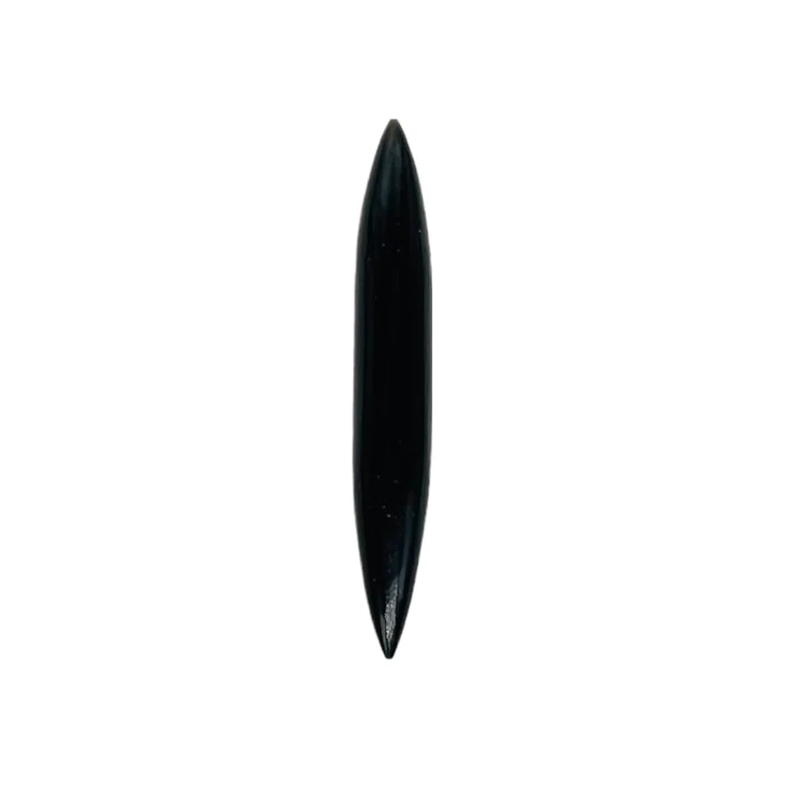 Black Obsidian Crystal Septum Spike Gauges, 14g to 1/2 inch, Custom Sizing Available