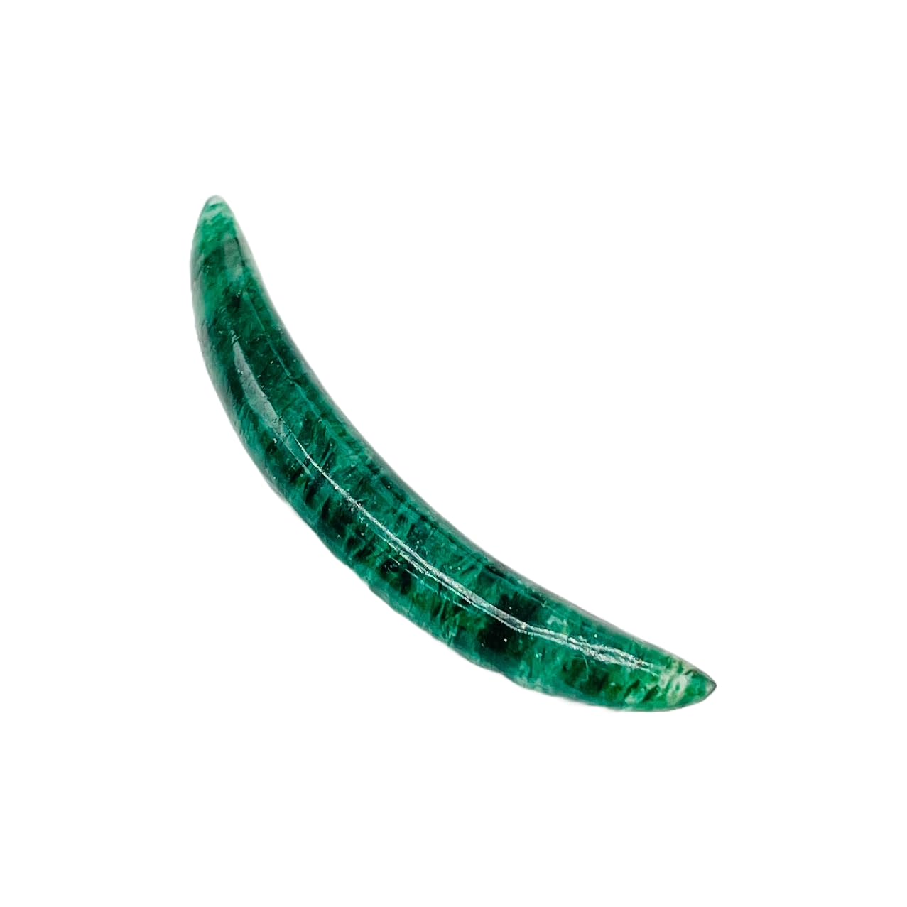 Aventurine Gemstone Curved Septum Tusk Gauges, 2mm to 12mm, Customized Size