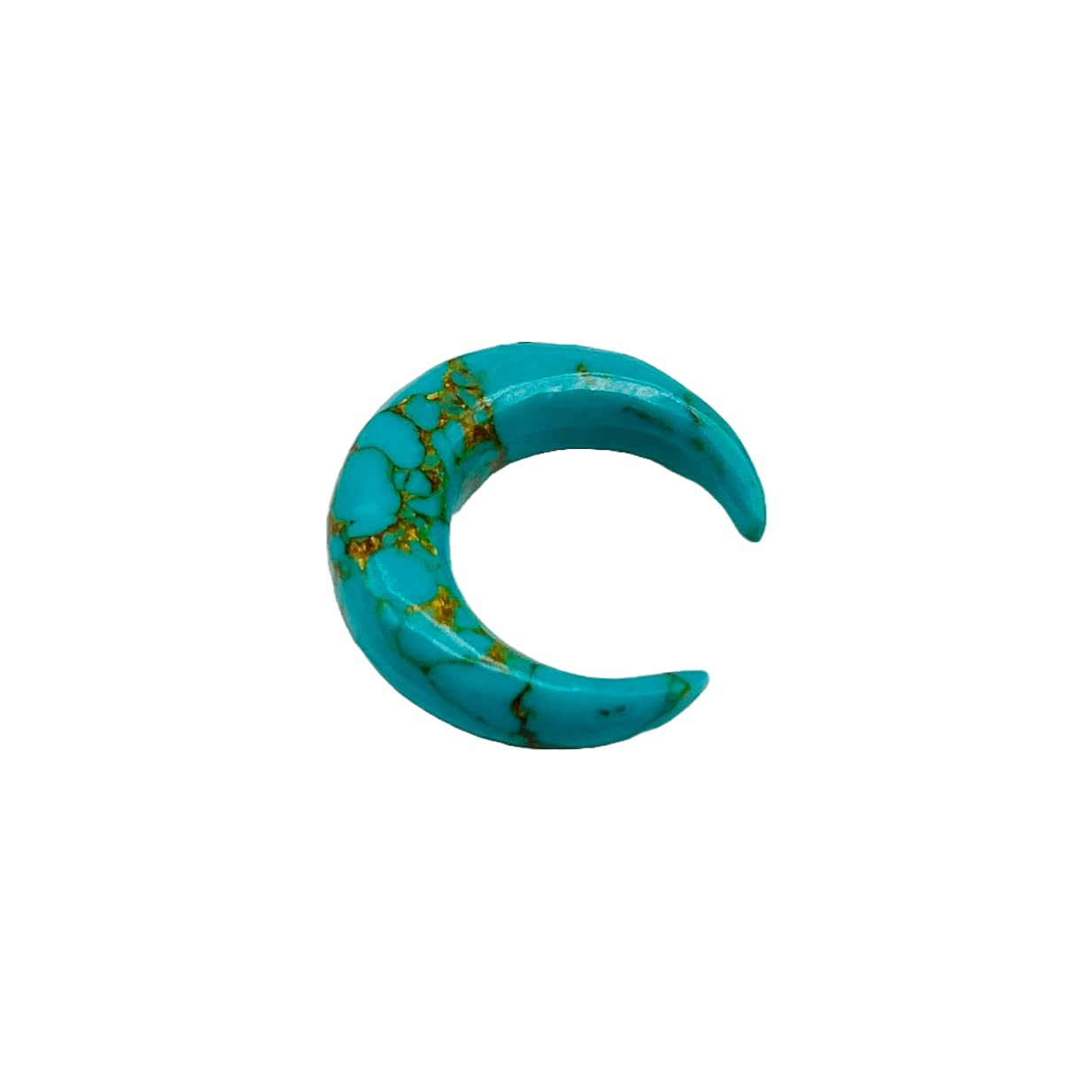 Handmade Copper Turquoise Naga Septum Piercing Jewelry Crescent Horseshoe Pincher, Sizes 2mm - 12mm