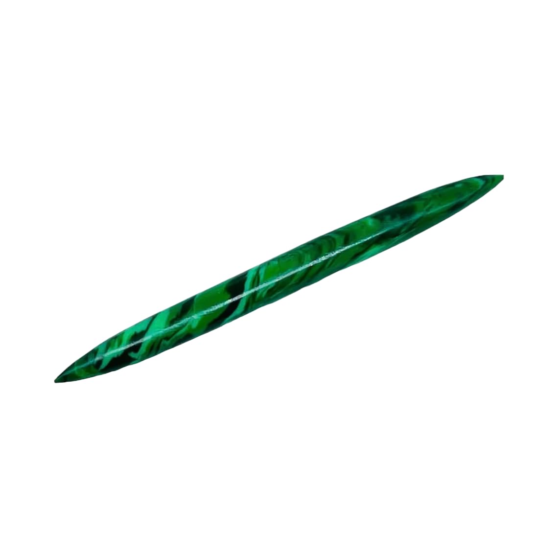 Green Malachite Crystal Handmade Naga Body Piercing Jewelry Tribal Septum Tusk, 14G (1.6mm) to 1/2 inch (12mm), Customized Size, Wholesale Available