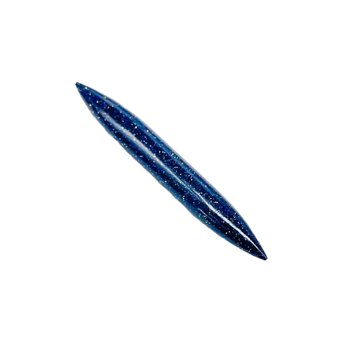 Blue Sunstone Crystal Handmade Tribal Septum Pincher & Straight Tusk Spike Naga Body Piercing Jewelry Gauges, 12g (2mm) to 1/2 inch (12mm), Customized Size