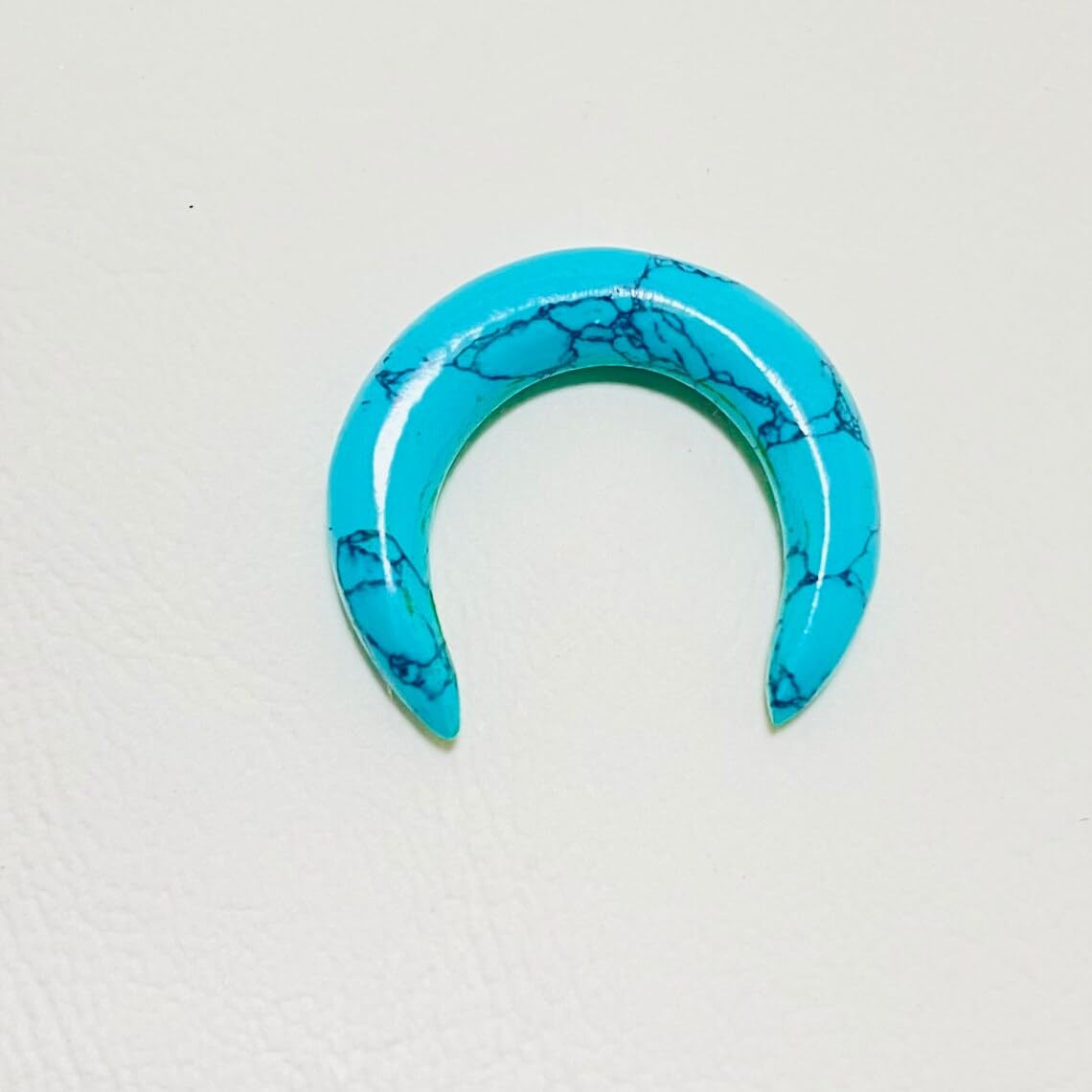 Body Jewelry 12G 2MM to 12MM - Naga Septum Pincher - Blue Turquoise Crystal - Nipple Ring - Cartilage Earring - Tribal Body Jewelry for Men and Women