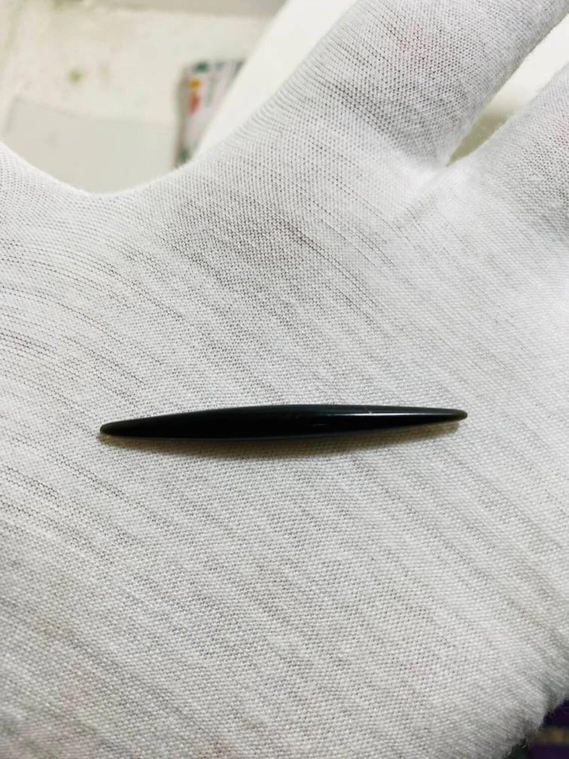 Black Obsidian Crystal Septum Spike Gauges, 14g to 1/2 inch, Custom Sizing Available