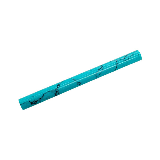 Turquoise Crystal Tribal Septum Spike Gauge, 14g to 1/2 inch, Custom Sizes Available