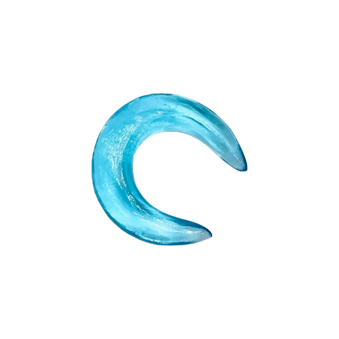Topaz Stone Handmade Naga Body Piercing Tribal Septum Crescent Horseshoe Pincher Gauges, Sizes 2mm (12g) to 12mm (1/2 inch)