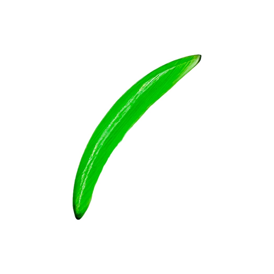 Green Cat's Eye Stone Handmade Naga Septum Tusk Curved Spike Jewelry, Sizes 2mm-12mm