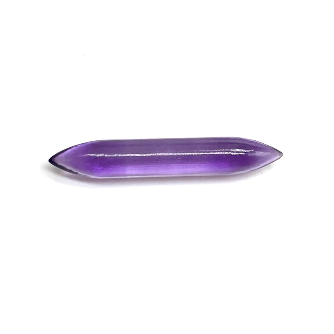 Septum Tusk Pincher Nose Piercing Body Jewelry, 14g (1.6mm) to 1/2" (12mm), Melody Crystal Healing Stone, Amethyst Gemstone Healing Stones for Meditation and Relaxation
