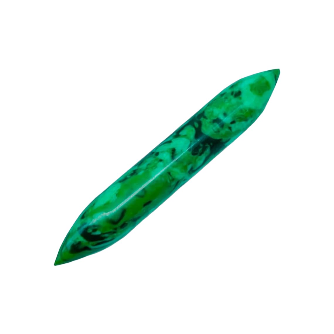 Green Malachite Crystal Handmade Naga Body Piercing Jewelry Tribal Septum Tusk, 14G (1.6mm) to 1/2 inch (12mm), Customized Size, Wholesale Available