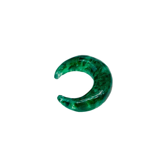 Natural Green Aventurine Gemstone Handmade Naga Body Piercing Tribal Septum Crescent Pincher, Size 2mm - 12mm