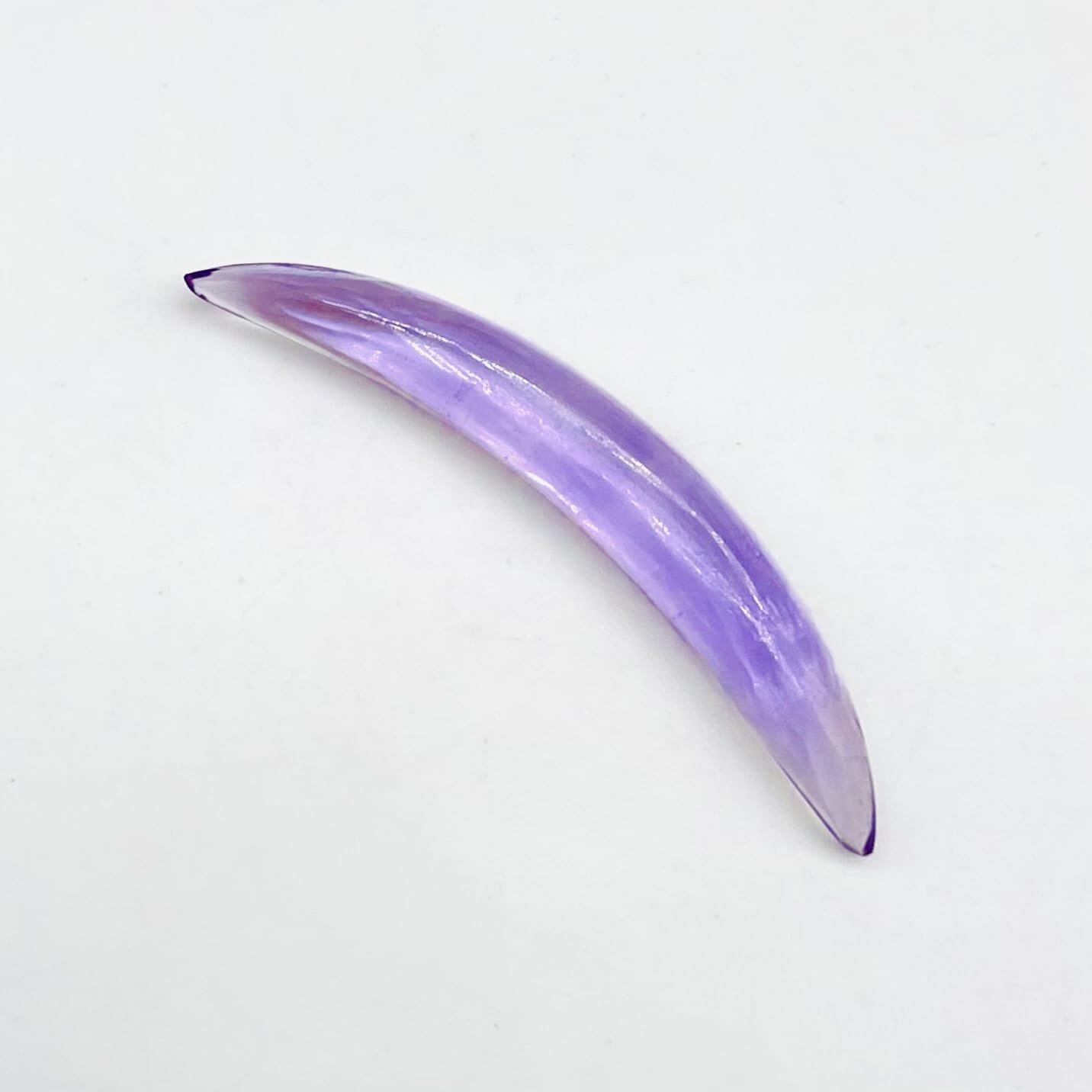Natural Amethyst Gemstone Handcrafted Septum Tusk Pincher Nose Piercing Naga Body Jewelry Gauge Size 12g (2mm) to 0000g (12mm) Customized Size & Wholesale Also Available