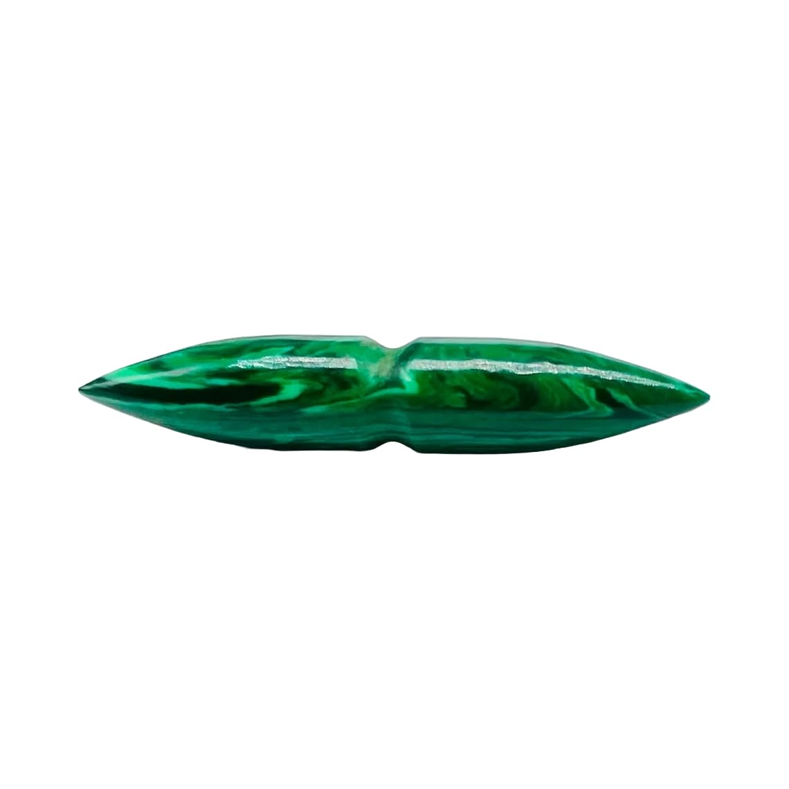 Green Malachite Crystal Handmade Naga Body Piercing Jewelry, Septum Tusk, 12g (2mm) to 1/2 inch (12mm)