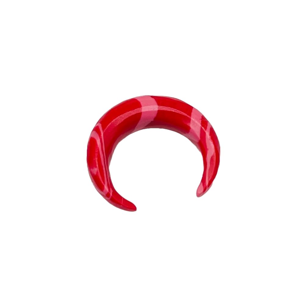 Red Malachite Gemstone Naga Body Piercing Septum Crescent Pincher, Sizes 2mm - 12mm