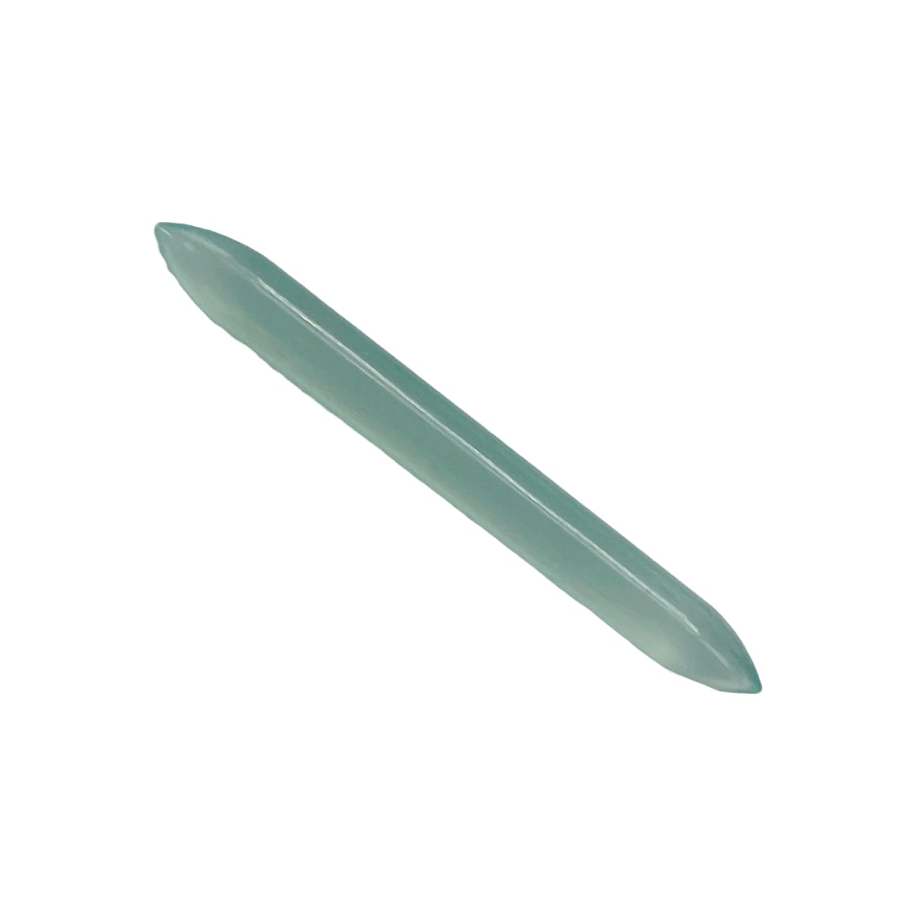 Handmade Aqua Chalcedony Gemstone Septum Spike Tusk Gauges, 1.6mm (14g) to 12mm (1/2"), Customized Sizes