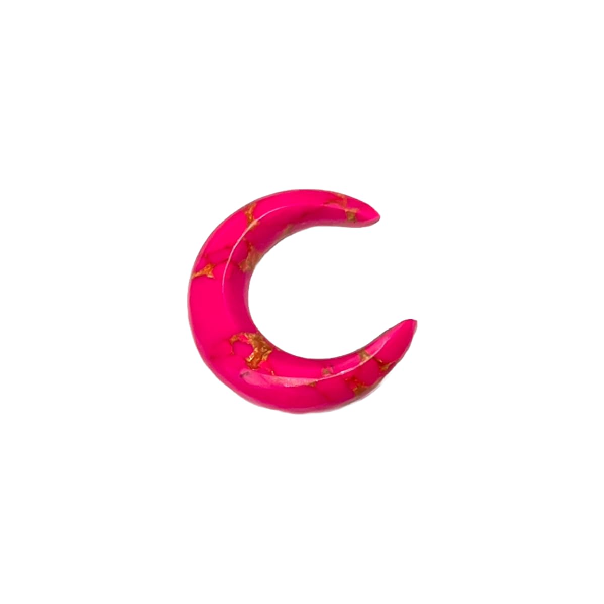 Tribal Septum Pincher & Nose Stud, Pink Copper Turquoise Crystal, 12g-1/2", Custom Sizing Available