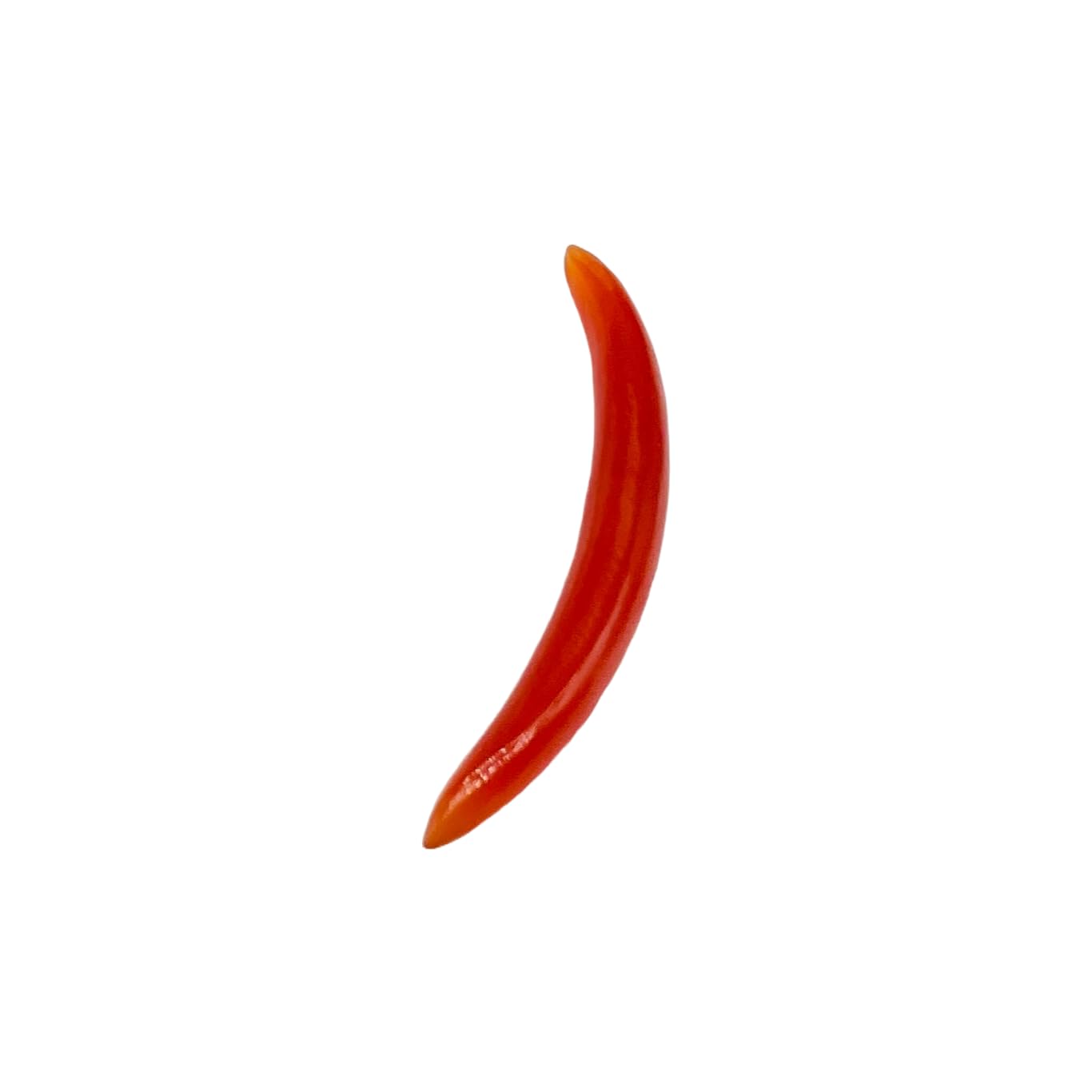 Natural Red Onyx Gemstone Handmade Naga Curved Spike Tusk Septum Piercing, 2mm (12g) to 12mm (1/2"), Customizable