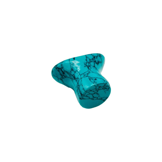 Turquoise Crystal Body Piercing Jewelry Labret Plug, 2mm - 30mm Sizes