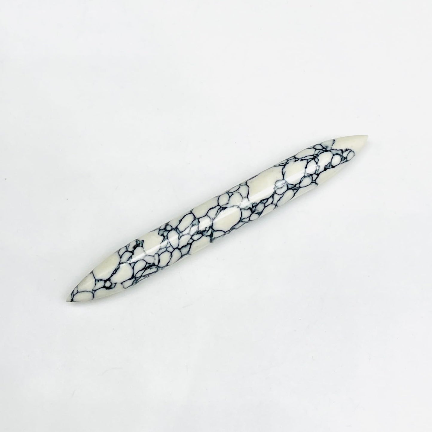 Howlite Crystal Septum Tusk Spike Nose Jewelry, Size 14g to 1/2", Wholesale Available