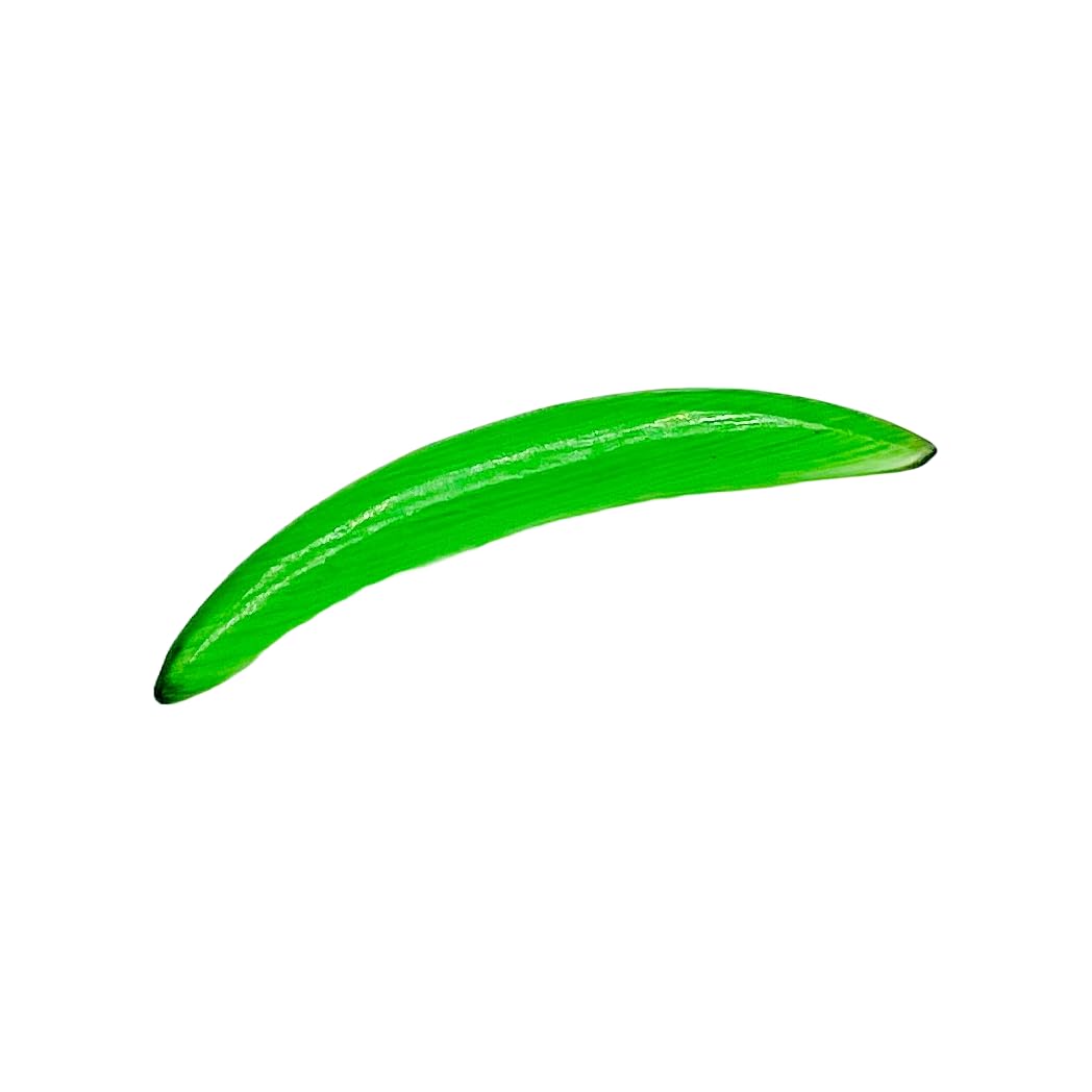 Green Cat's Eye Stone Handmade Naga Septum Tusk Curved Spike Jewelry, Sizes 2mm-12mm