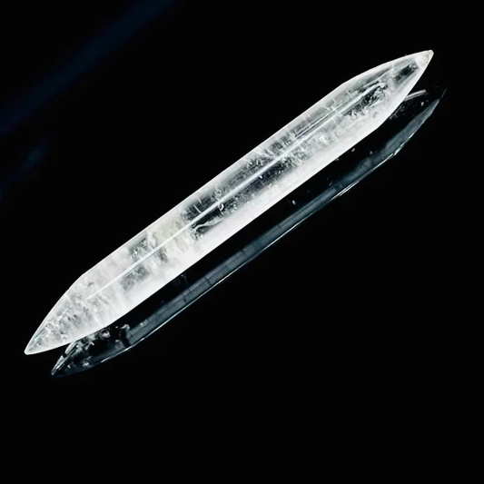 Tribal Septum Tusk Spike – Double Pointed Clear Quartz Body Jewelry