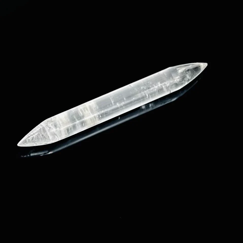 Tribal Septum Tusk Spike – Double Pointed Clear Quartz Body Jewelry