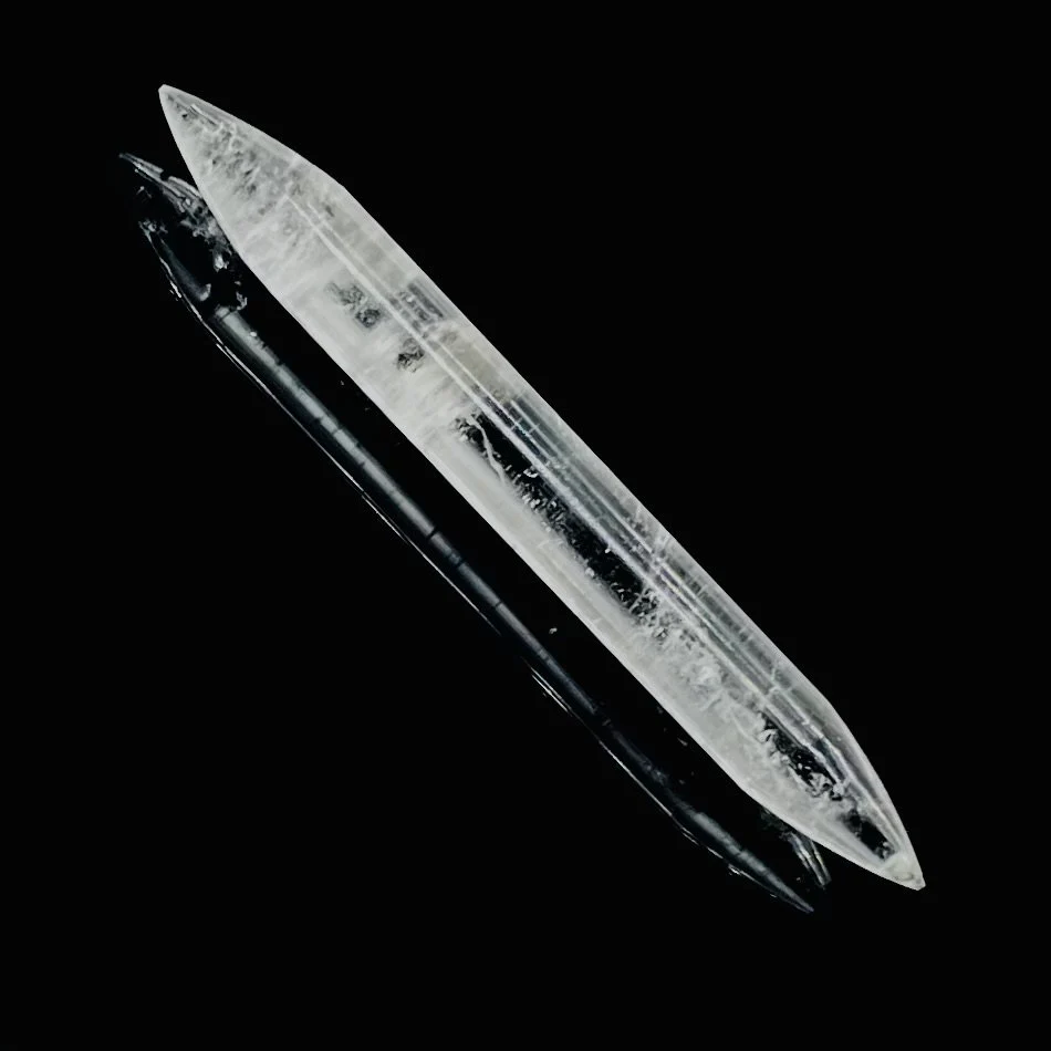 Tribal Septum Tusk Spike – Double Pointed Clear Quartz Body Jewelry