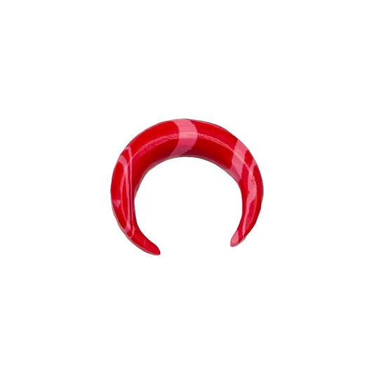 Red Malachite Gemstone Naga Body Piercing Septum Crescent Pincher, Sizes 2mm - 12mm
