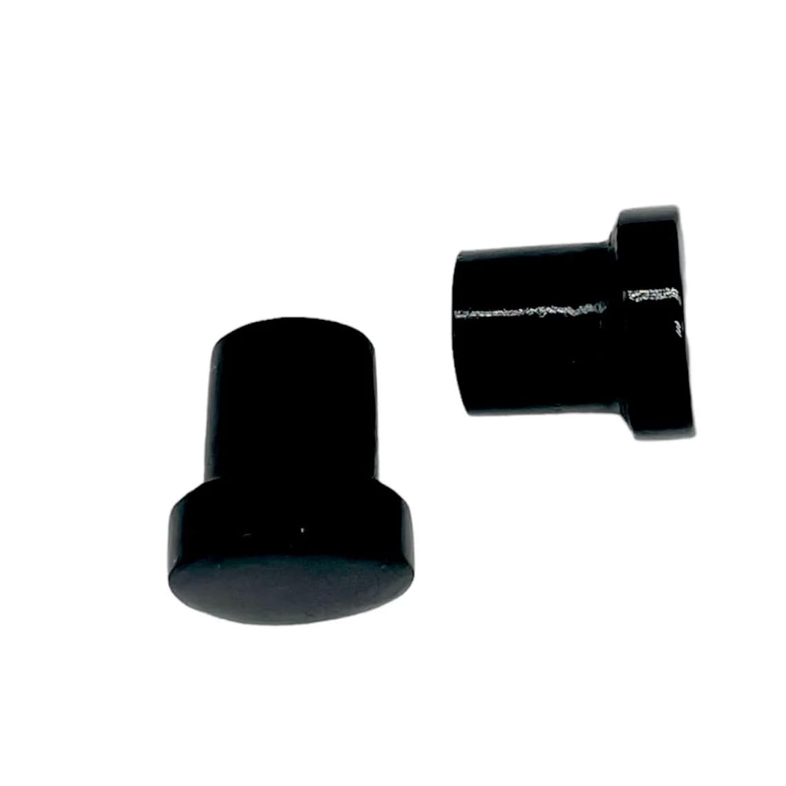 Black Obsidian Crystal Body Piercing Plugs, Customizable Sizes 8g-1", Single Flared Design