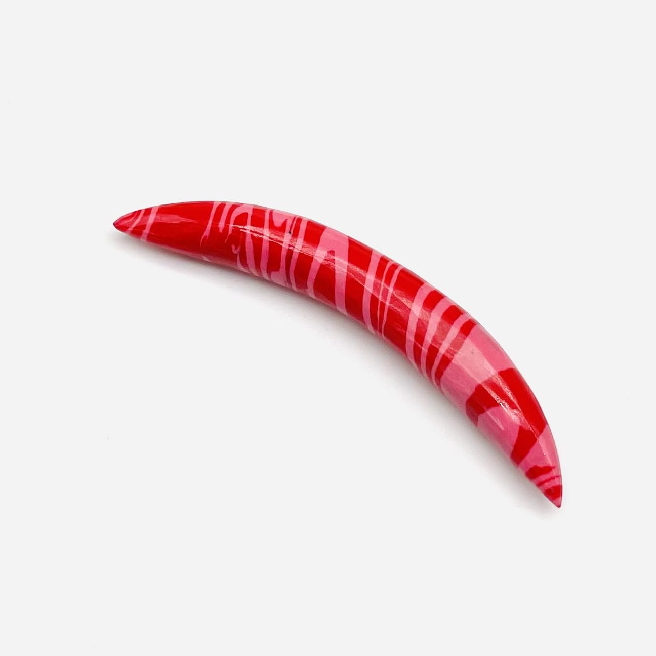 Red Malachite Crystal Naga Body Jewelry Nipple Ring Nose Piercing Curved Septum Tusk Pincher Gauges 14g (1.6mm) to 1/2" (12mm) Customized Size & Wholesale Also Available