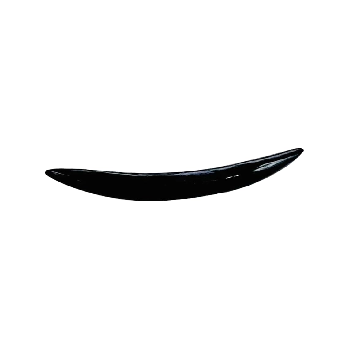 Natural Black Obsidian Crystal Handmade Naga Body Piercing Jewelry, Septum Curved Tusk Gauges, 12g (2mm) to 1/2 inch (12mm), Customized Sizes Available